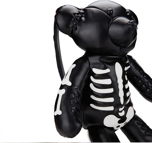 Dolls Kill Tormented Teddy Backpack - Vegan Leather Bag, Spikes and Studs Black - Image 10